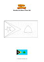 Disegno da colorare Bandiera di Ainaro Timor Est