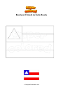 Disegno da colorare Bandiera di Estado de Bahia Brasile