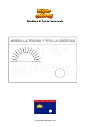 Disegno da colorare Bandiera di Falcón Venezuela