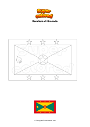 Disegno da colorare Bandiera di Grenada