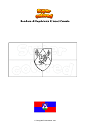 Disegno da colorare Bandiera di Koprivinica Krizevci Croazia