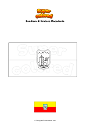 Disegno da colorare Bandiera di Kratovo Macedonia