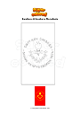 Disegno da colorare Bandiera di Krushevo Macedonia