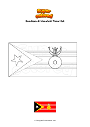 Disegno da colorare Bandiera di Manufahi Timor Est