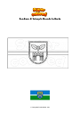 Disegno da colorare Bandiera di Salaspils Novads Lettonia