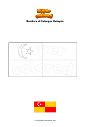 Disegno da colorare Bandiera di Selangor Malaysia