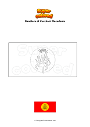 Disegno da colorare Bandiera di Vevchani Macedonia