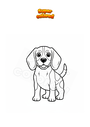 Disegno da colorare Beagle