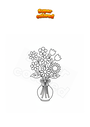 Disegno da colorare Bouquet di fiori