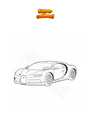 Disegno da colorare Bugatti Chiron