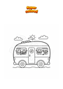 Disegno da colorare Camper