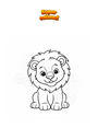 Disegno da colorare Cucciolo di leone