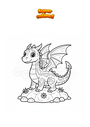 Disegno da colorare Drago di ghiaccio