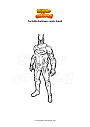 Disegno da colorare Fortnite batman comic book