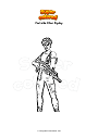 Disegno da colorare Fortnite Ellen Ripley