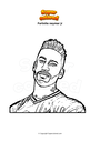 Disegno da colorare Fortnite neymar jr