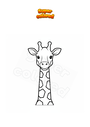 Disegno da colorare Giraffa
