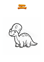 Disegno da colorare Lambeosaurus