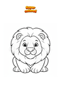 Disegno da colorare Leone