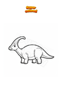 Disegno da colorare Parasaurolofo