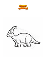 Disegno da colorare Parasaurolofo