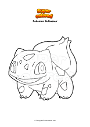 Disegno da colorare Pokemon Bulbasaur