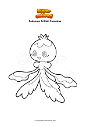 Disegno da colorare Pokemon Frillish Femmina