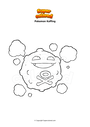 Disegno da colorare Pokemon Koffing