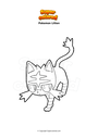 Disegno da colorare Pokemon Litten