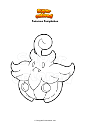 Disegno da colorare Pokemon Pumpkaboo