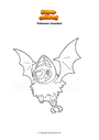 Disegno da colorare Pokemon Swoobat