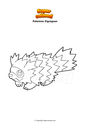 Disegno da colorare Pokemon Zigzagoon