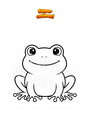 Disegno da colorare Rana carina