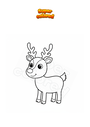 Disegno da colorare Renna