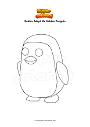 Disegno da colorare Roblox Adopt Me Golden Penguin