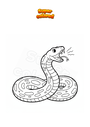Disegno da colorare Serpente che sibila