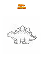 Disegno da colorare Stegosaurus