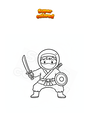 Disegno da colorare Travestimento da ninja