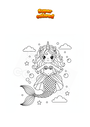 Disegno da colorare Unicorno sirena